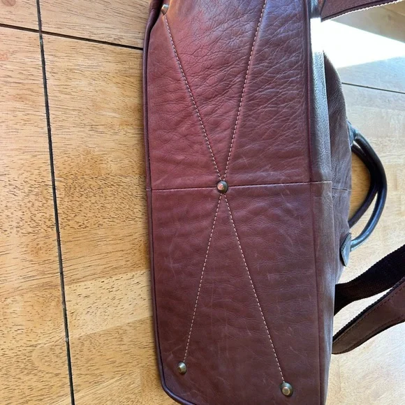 Constanza Rota Brown Leather Tote Bag - Picture 3 of 5